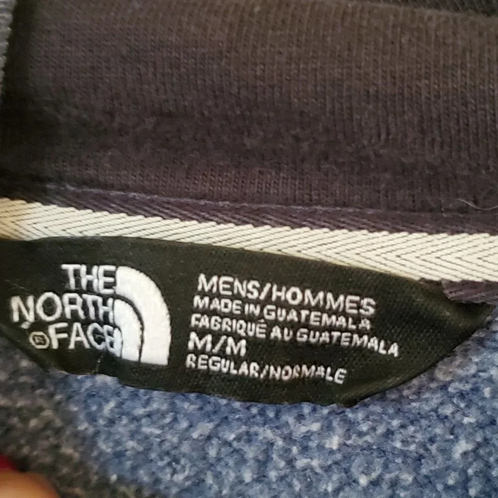 The North Face Blue Spell Out Hoodie Size M